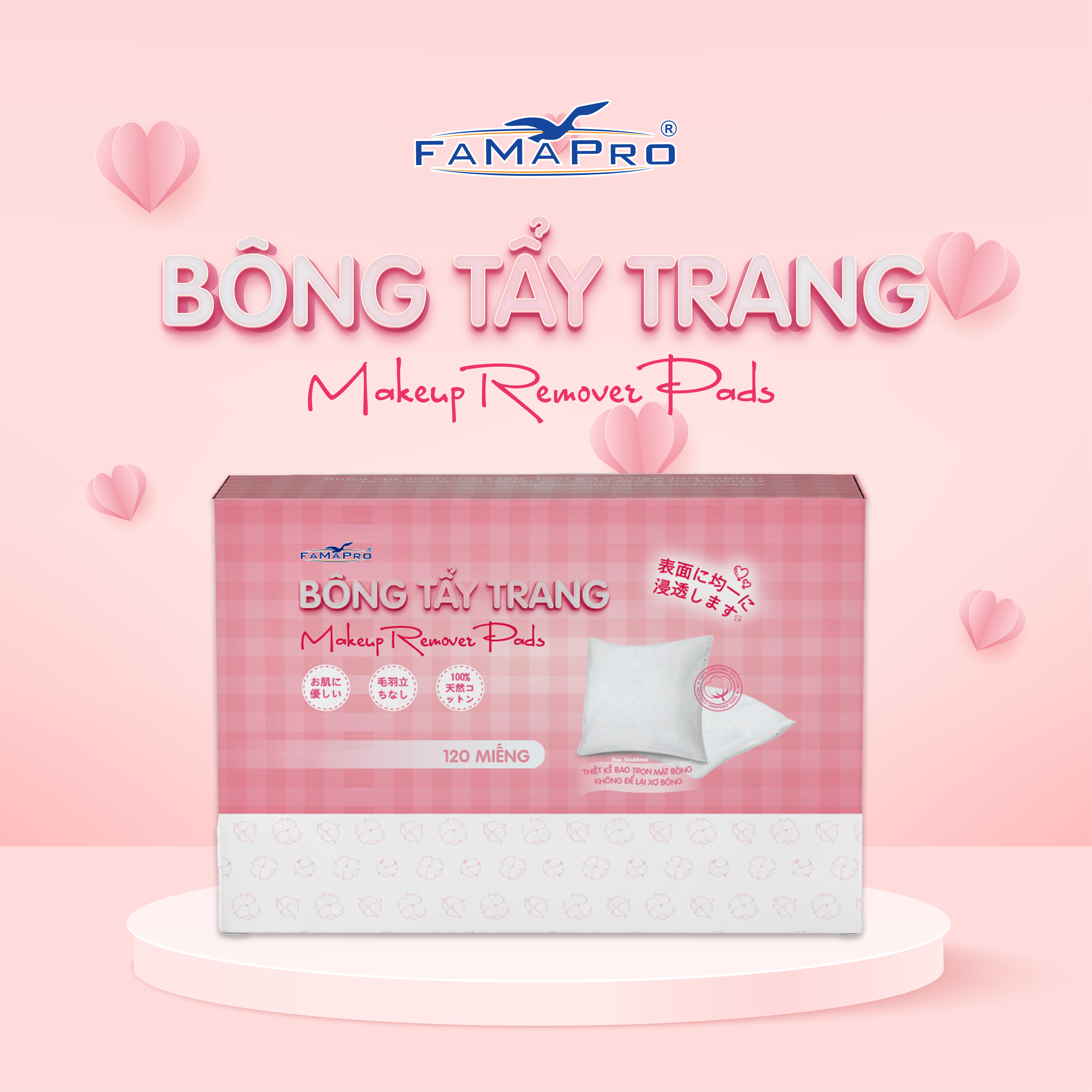 Bông tẩy trang Cotty Famapro